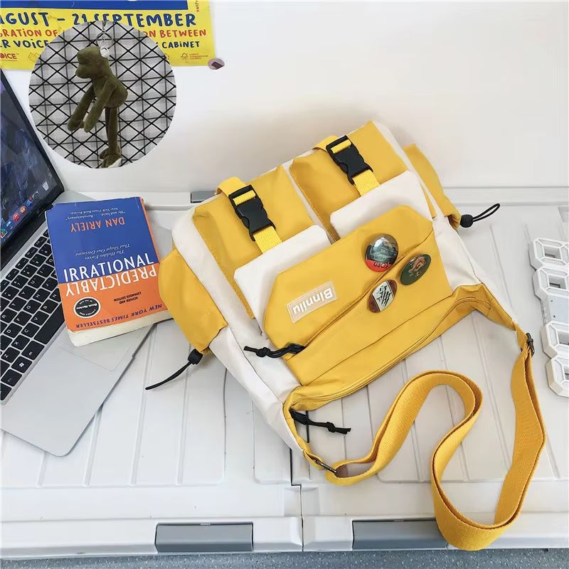 Waterproof Nylon Messenger Bag Crossbody Satchel For Women Men 20