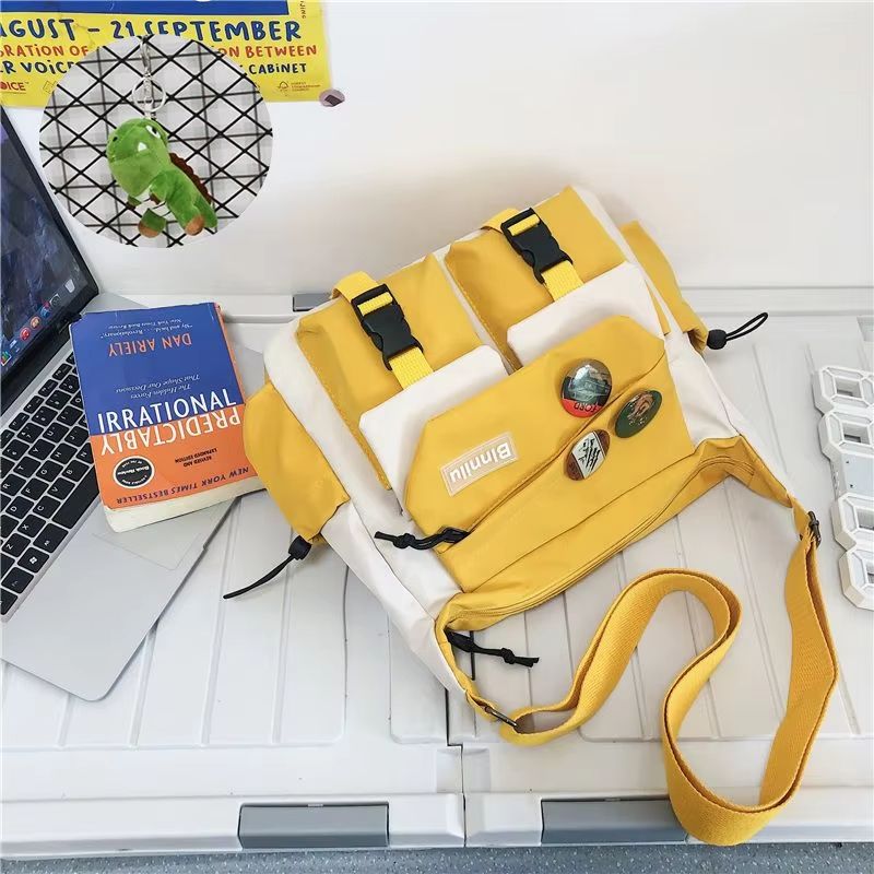 Waterproof Nylon Messenger Bag Crossbody Satchel For Women Men 24