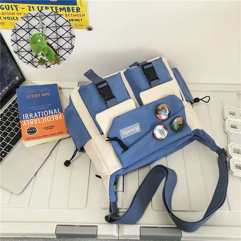 Waterproof Nylon Messenger Bag Crossbody Satchel For Women Men 25