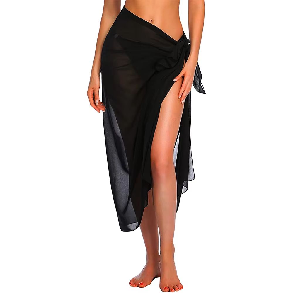 Womens Long Short Sarong Swimsuit Cover Ups Summer Beach Wrap Skirt Scarf 6