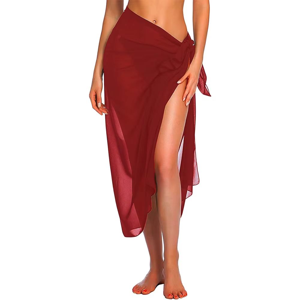 Womens Long Short Sarong Swimsuit Cover Ups Summer Beach Wrap Skirt Scarf 12