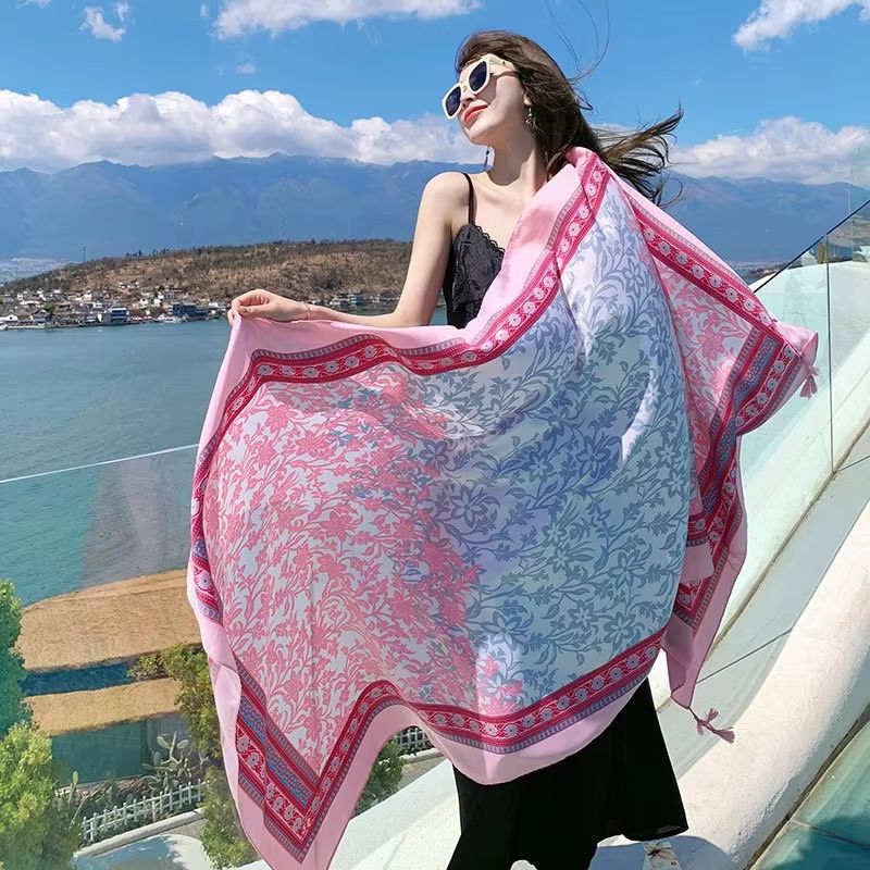 Large 3543x7087in Beach Sarong Wrap Scarf For Sunscreen And Travel 17