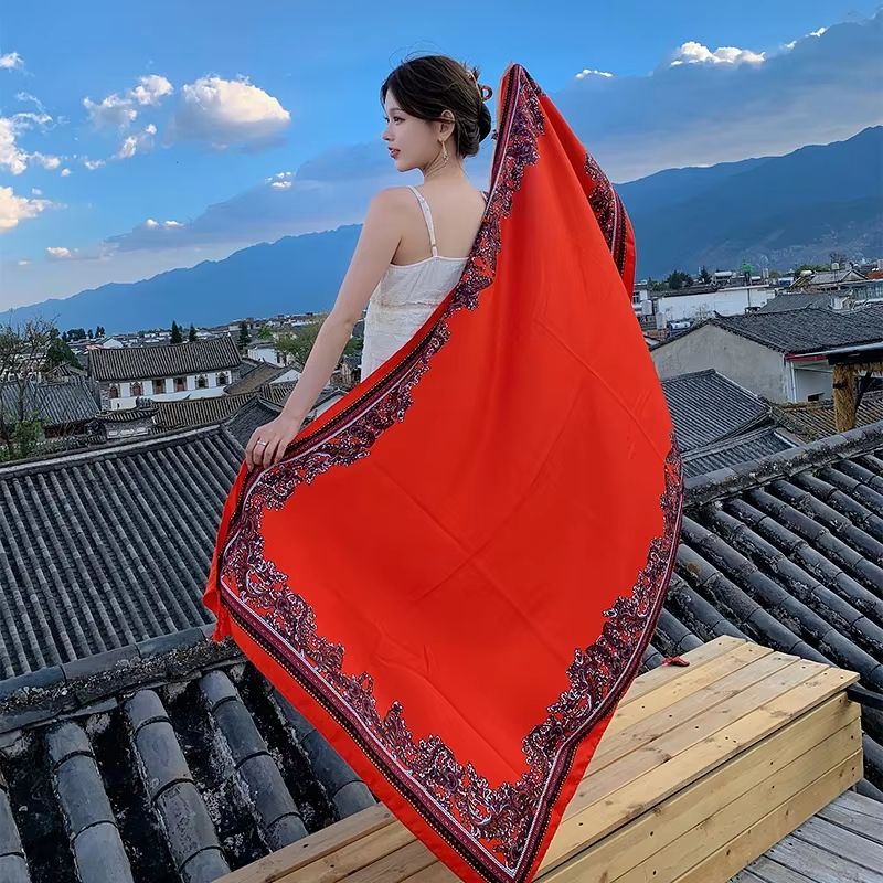 Large 3543x7087in Beach Sarong Wrap Scarf For Sunscreen And Travel 28