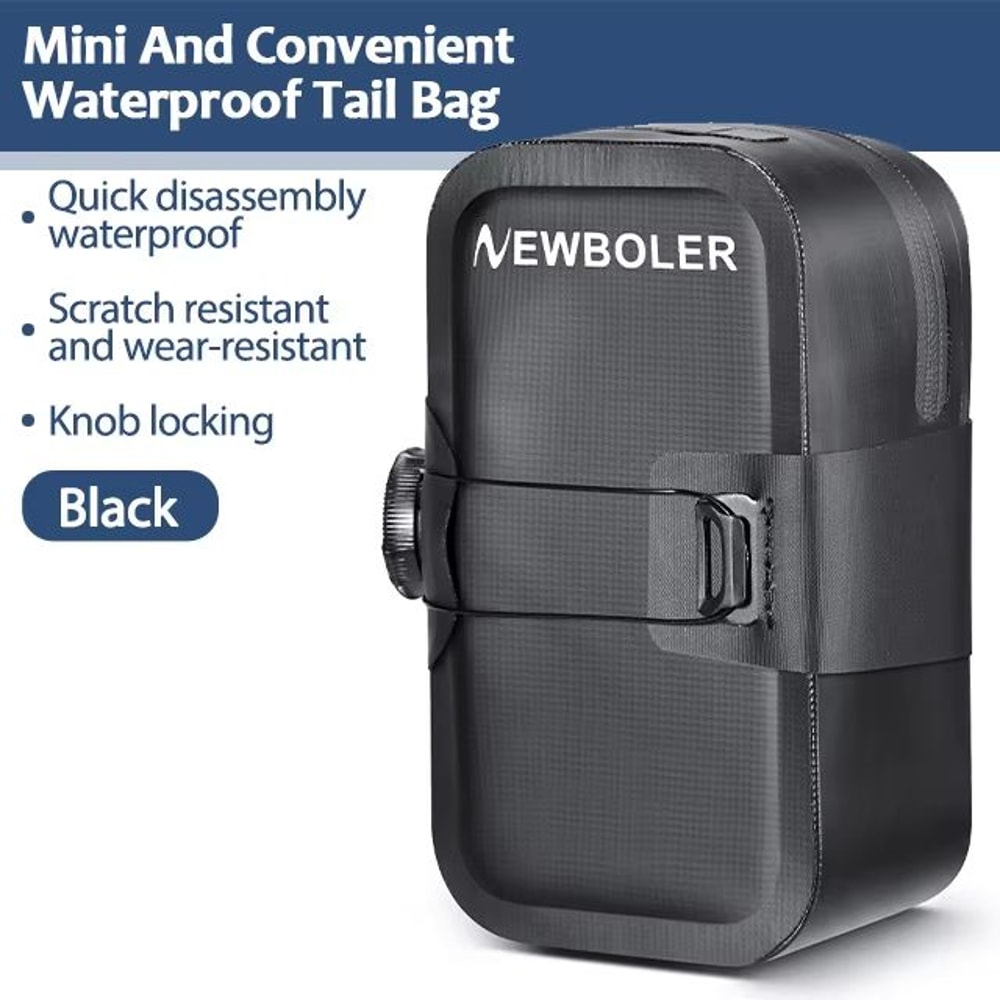 NEWBOLER Seamless Waterproof Rotating Buckle Mini Bike Saddle Bag 6