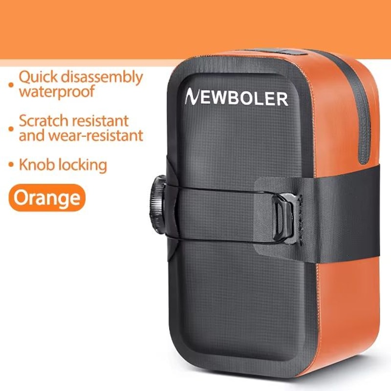 NEWBOLER Seamless Waterproof Rotating Buckle Mini Bike Saddle Bag 7