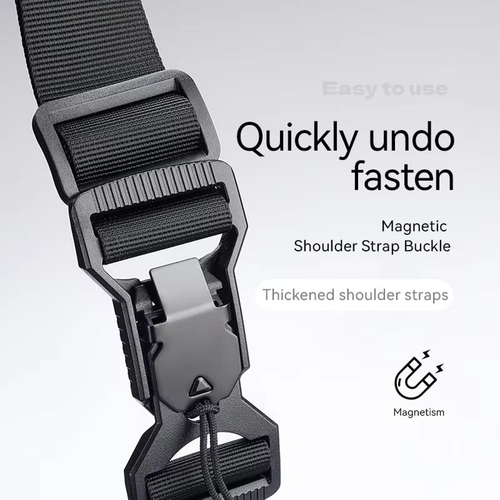 MarkRyden Waterproof Magnetic Buckle Crossbody Satchel With YKK Zipper Large Capacity 4