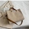 Womens Corduroy Handbag Satchel Shoulder Bag Vintage Shopper Tote Crossbody Bag 10