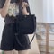 Small Canvas Tote Bag With Pockets Cute Crossbody Shoulder Purse For Women 5