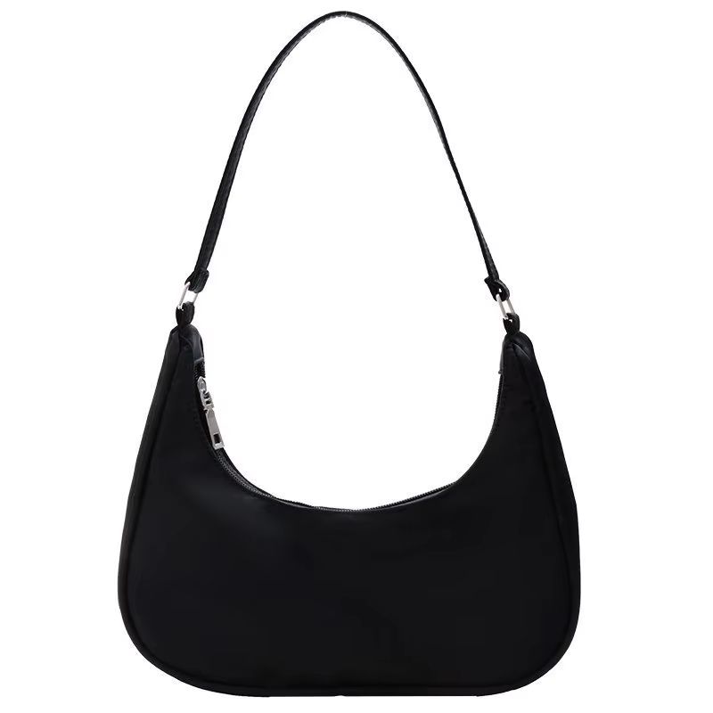 Stylish Solid Color Underarm Shoulder Tote Bag For Women 9