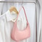 Stylish Solid Color Underarm Shoulder Tote Bag For Women 4