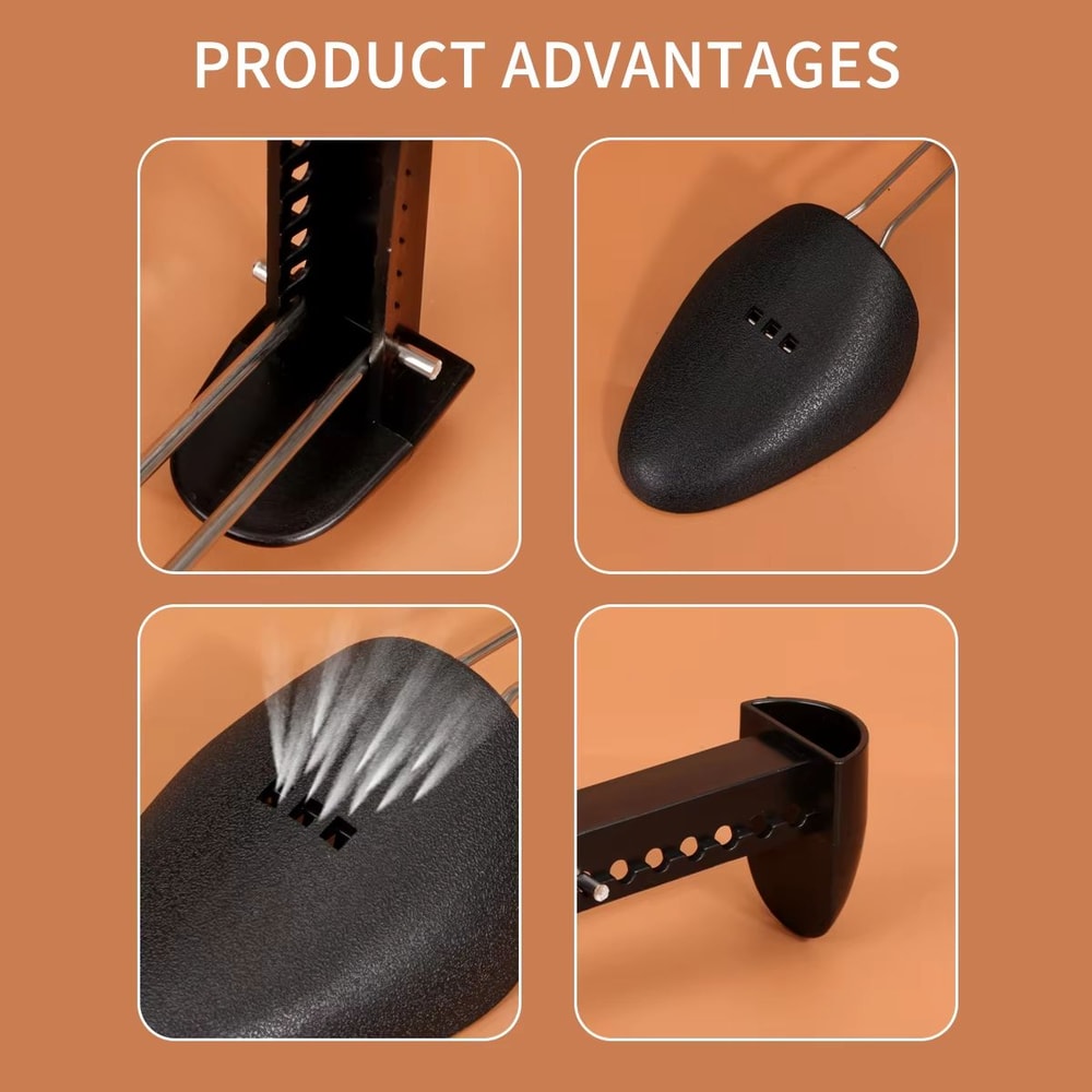 Adjustable Plastic Shoe Tree Set For Men And Women Boot Shaper And Shoe Support Inserts White Or Bl 3