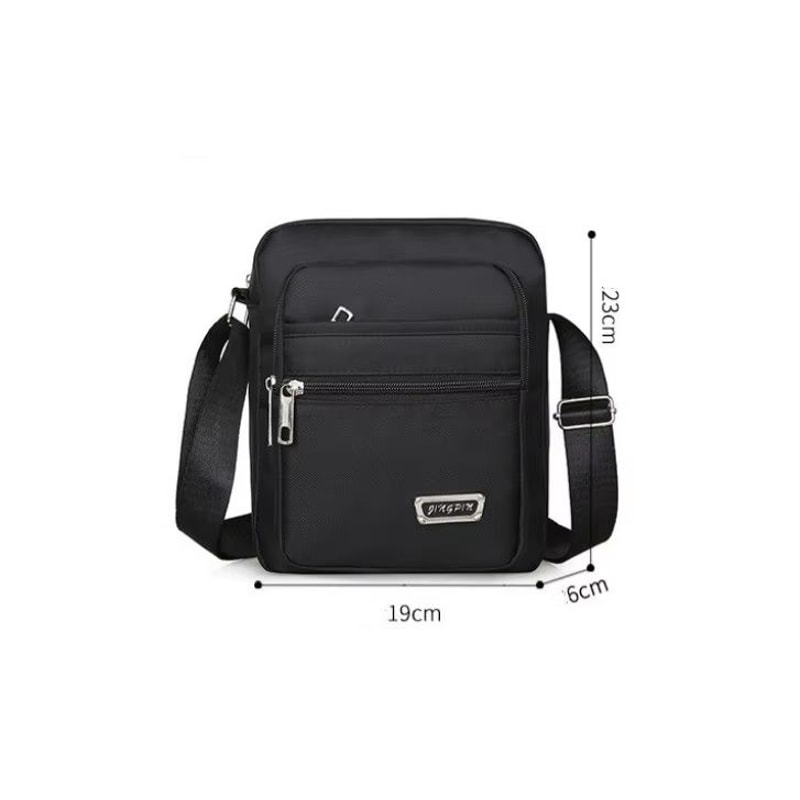 Waterproof Nylon Crossbody Satchel For Men Large Capacity Travel Messenger 1