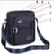 Waterproof Nylon Crossbody Satchel For Men Large Capacity Travel Messenger 12