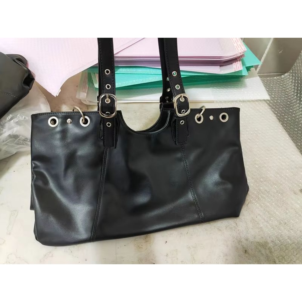 Vintage Dumpling Top Handle Satchel Tote Bag For Women Large Capacity 9