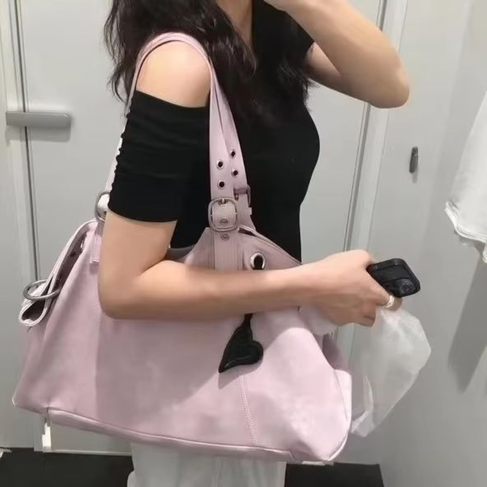 Vintage Dumpling Top Handle Satchel Tote Bag For Women Large Capacity 2