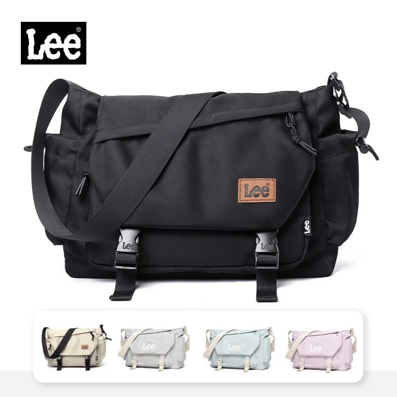 LEE Waterproof Oxford Laptop Messenger Bag Large Crossbody Satchel For School And Travel 0