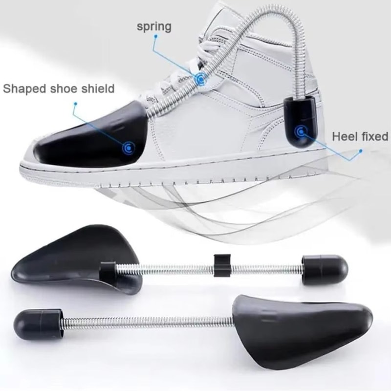Plastic Spring Shoe Trees For Men And Women Fixed Fit Shoe Shaper Inserts 1 Pair 4