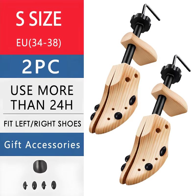 Repacego Adjustable Wooden Shoe Trees For Men And Women Length Width Shoe Stretcher And Keeper 9