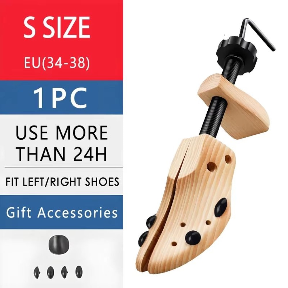 Repacego Adjustable Wooden Shoe Trees For Men And Women Length Width Shoe Stretcher And Keeper 7