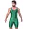 AMORESY Mens Satin Smooth Sports Jumpsuit Shiny Activewear Surfing Yoga Bodysuit 9