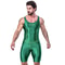 AMORESY Mens Satin Smooth Sports Jumpsuit Shiny Activewear Surfing Yoga Bodysuit 9