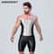 AMORESY Mens Satin Smooth Sports Jumpsuit Shiny Activewear Surfing Yoga Bodysuit 5