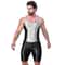 AMORESY Mens Satin Smooth Sports Jumpsuit Shiny Activewear Surfing Yoga Bodysuit 6
