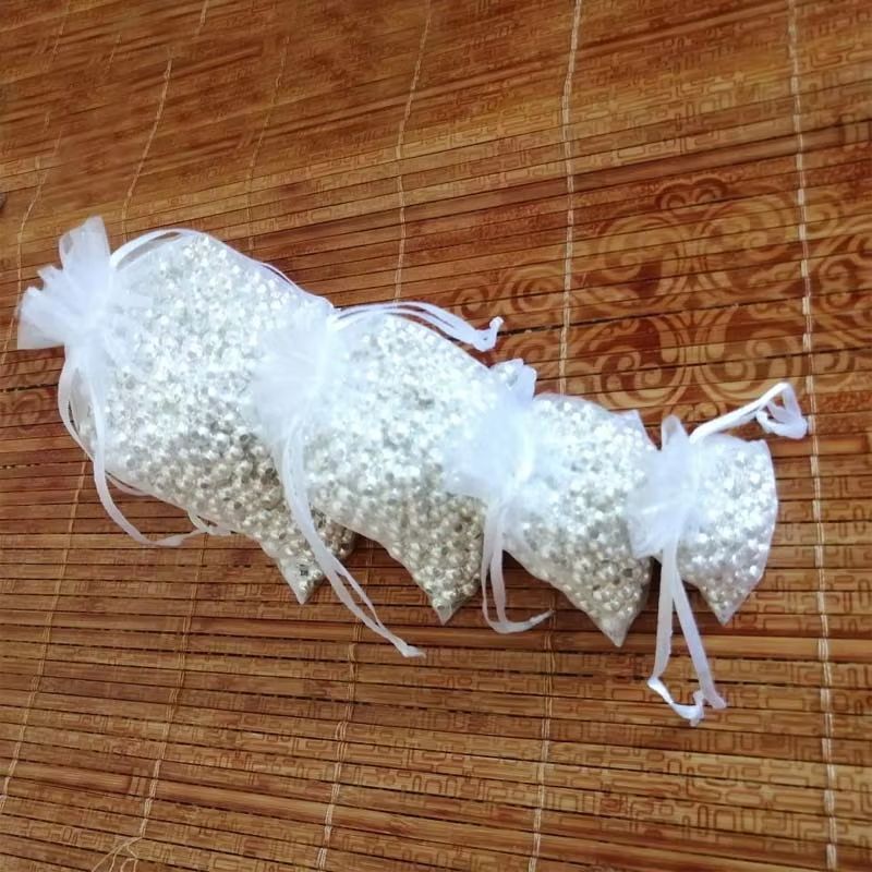 White Organza Drawstring Gift Bags 100 Pack Sheer Jewelry Pouches For Weddings And Holidays 2