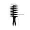 Mens Retro DoubleSided Oil Haircomb For Styling And Grooming 5