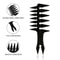Mens Retro DoubleSided Oil Haircomb For Styling And Grooming 6