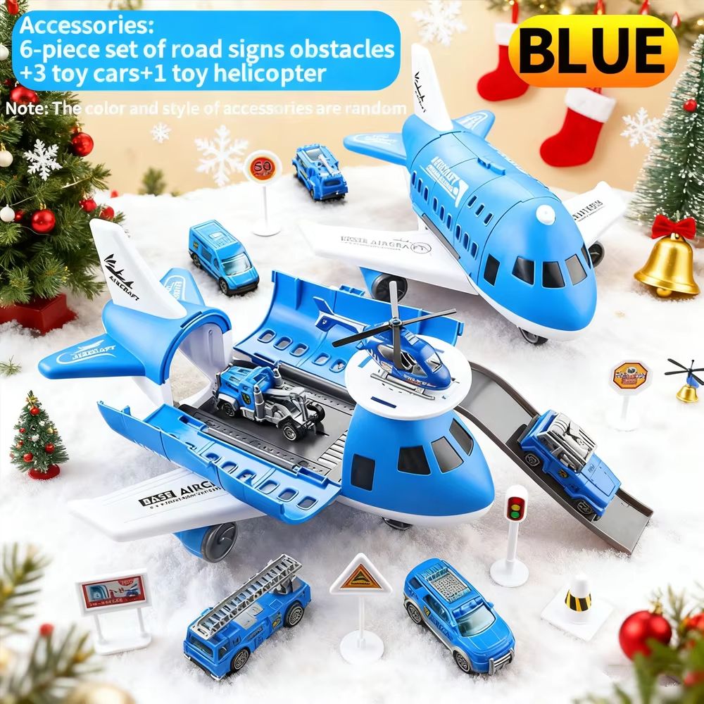3in1 Transforming Plane Toy With Storage For Cars And Mini Plane 6