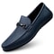 Classic Blue Genuine Leather SlipOn Loafers For Men 11