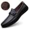 Classic Blue Genuine Leather SlipOn Loafers For Men 14