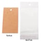 50 Pcs 5x9 Cm Kraft Paper Cardboard Jewelry Display Tags With SelfAdhesive Bags 12