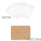50 Pcs 5x9 Cm Kraft Paper Cardboard Jewelry Display Tags With SelfAdhesive Bags 22