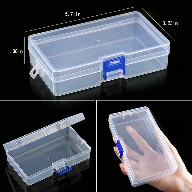 Transparent Adjustable Plastic Jewelry Storage Box With Compartments 9