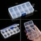 Transparent Adjustable Plastic Jewelry Storage Box With Compartments 12