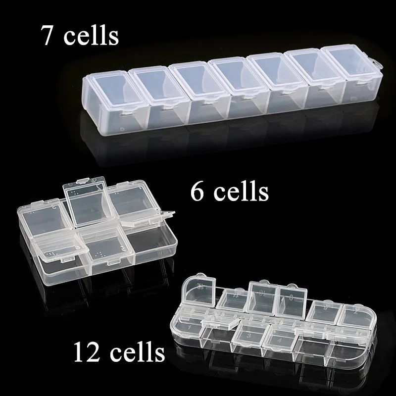 Transparent Adjustable Plastic Jewelry Storage Box With Compartments 3