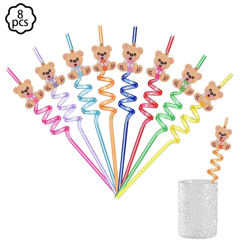 Coffee Brown Teddy Bear Balloon And Number Heart Balloon Set Party Decorations 7