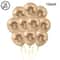 Coffee Brown Teddy Bear Balloon And Number Heart Balloon Set Party Decorations 14