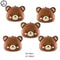 Coffee Brown Teddy Bear Balloon And Number Heart Balloon Set Party Decorations 16