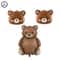 Coffee Brown Teddy Bear Balloon And Number Heart Balloon Set Party Decorations 18