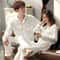 Silk Satin Couples Pajama Set Luxury Long Sleeve Button Down Sleepwear For Women And Men 1