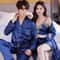 Luxury Silk Satin Couples Nightwear Set Women Sexy Nightdress With Men Long Sleeve Pants Robe Sle 3