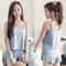 Luxury Silk Satin Couples Nightwear Set Women Sexy Nightdress With Men Long Sleeve Pants Robe Sle 6