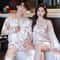 Luxury Silk Satin Couples Nightwear Set Women Sexy Nightdress With Men Long Sleeve Pants Robe Sle 14