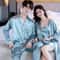 Luxury Silk Satin Couples Nightwear Set Women Sexy Nightdress With Men Long Sleeve Pants Robe Sle 15