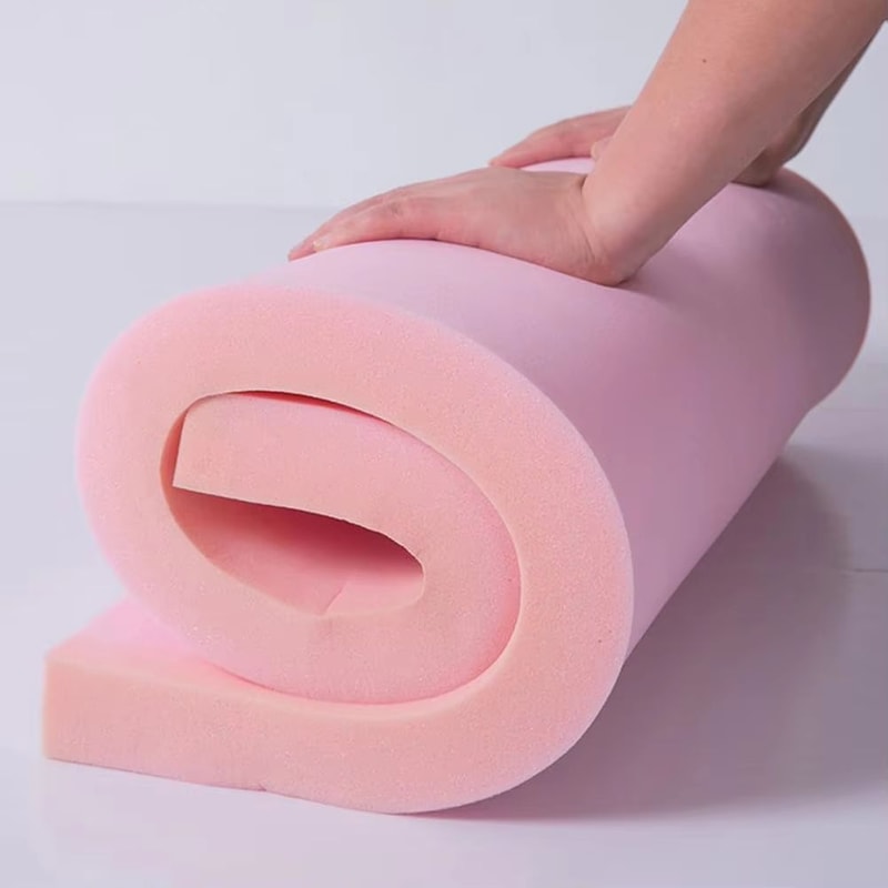 Custom High Density Foam Cushion Pad Pink Upholstery Replacement Foam For Window Seat Sofa Mattres 3