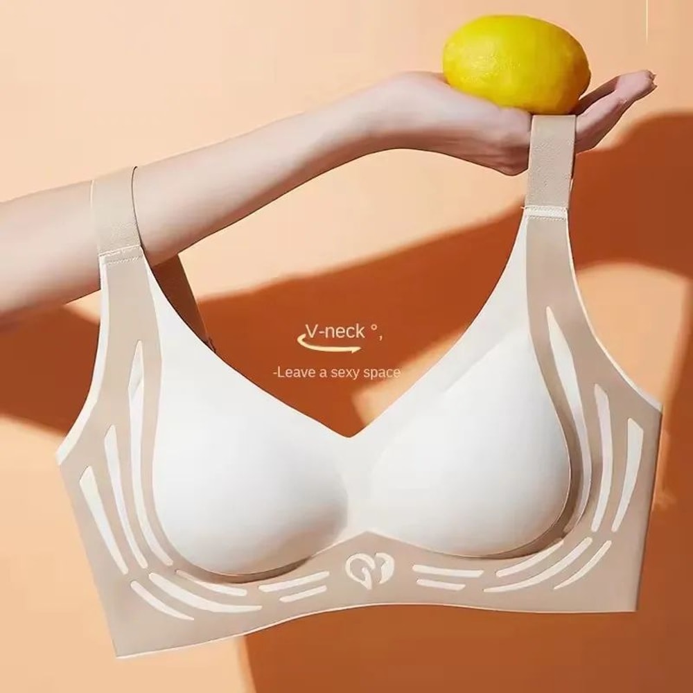 Plus Size Seamless Support Bra With Fixed Cups No Trace Lift For Everyday And Light Sport 4