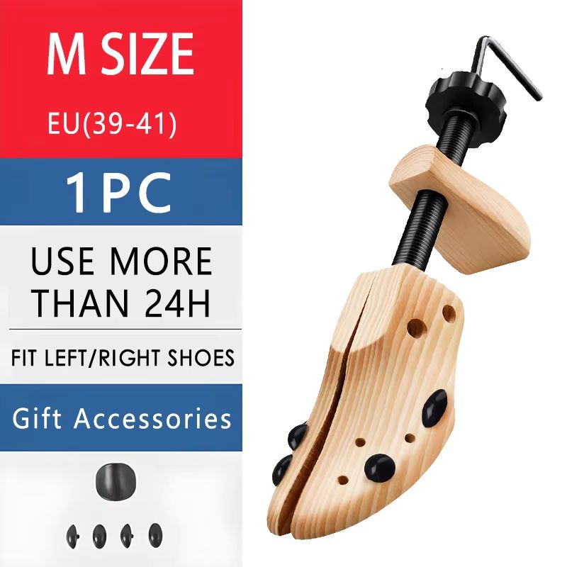 Repacego Adjustable Wooden Shoe Tree And Stretcher For Men And Women Length And Width Expander Keep 6